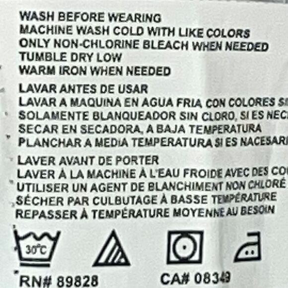 Erika stripe print collar button front blouse in neutral colors size 2X - Picture 9 of 10